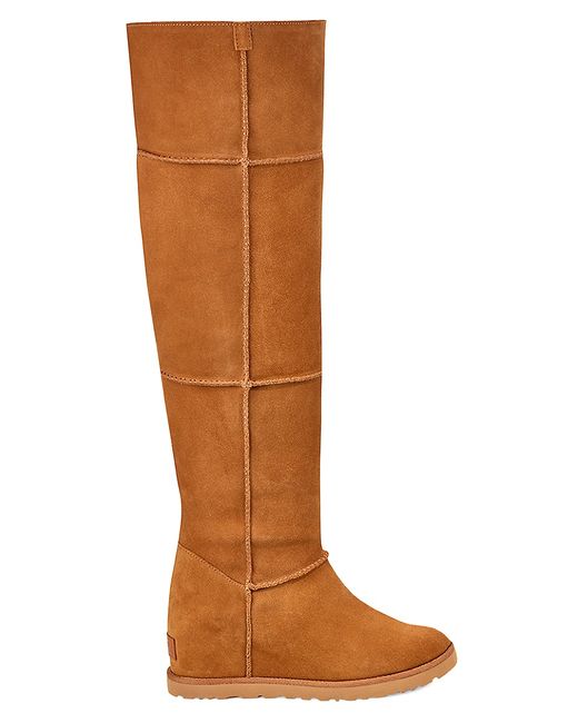 Ugg Classic Femme Over-The-Knee Sheepskin-Lined Suede Boots