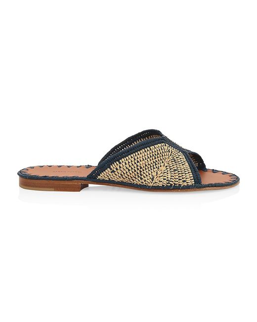 Carrie Forbes Woven Raffia Slides 40 10 Sandals