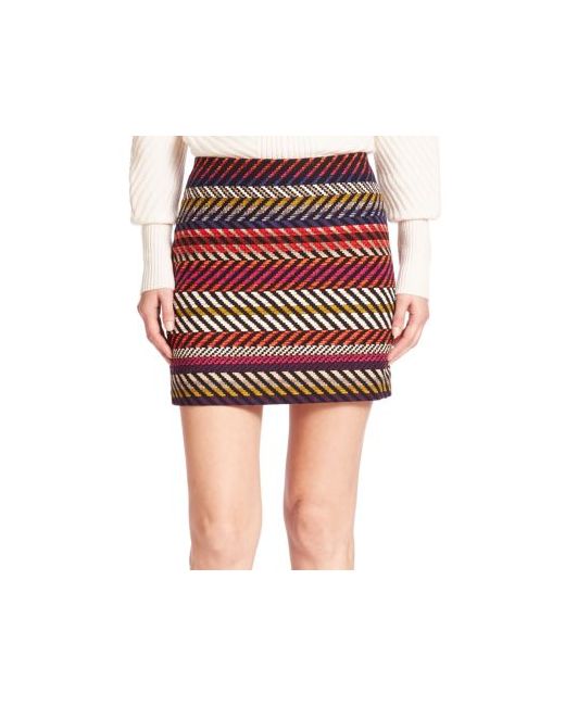 Trina Turk Rico Cotton Blend Mini Skirt