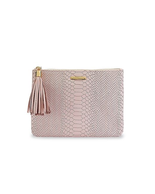 Gigi New York All-In-One Python-Embossed Leather Clutch