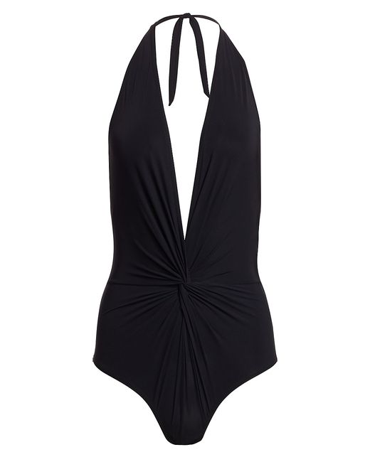 Karla Colletto One-Piece Halter Swimsuit