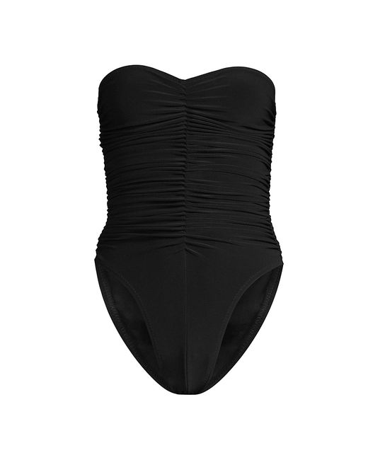 Norma Kamali Marissa Slinky Strapless One-Piece Swimsuit