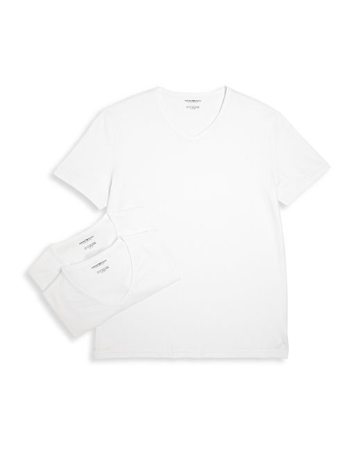 Emporio Armani Genuine Cotton V-Neck T-Shirts Set of 3