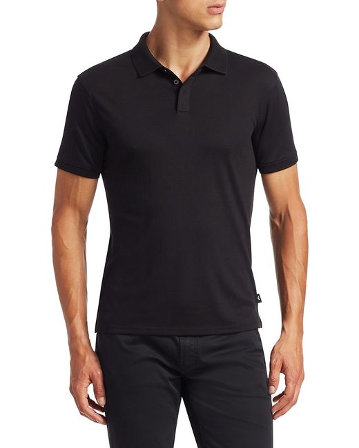 Emporio Armani Textured Collar Slim-Fit Polo Shirt