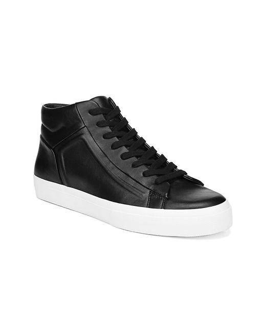 Vince Fynn Leather High-Top Sneakers