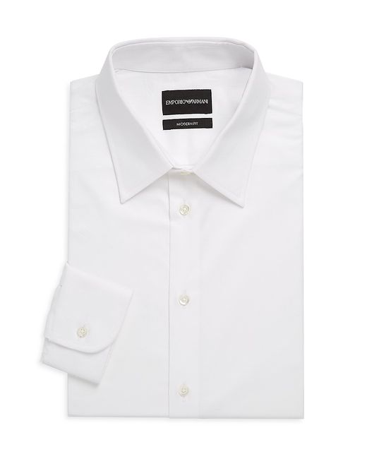 Emporio Armani Modern-Fit Solid Dress Shirt