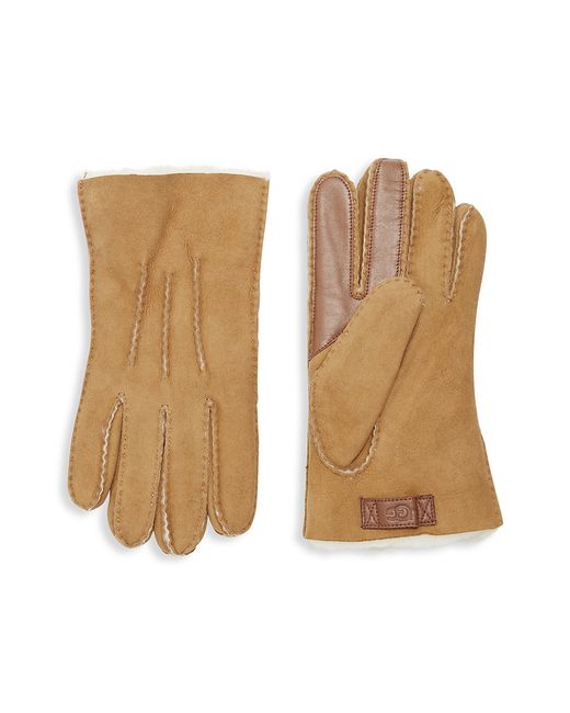 Ugg Contrast Sheepskin Touch Tech Gloves
