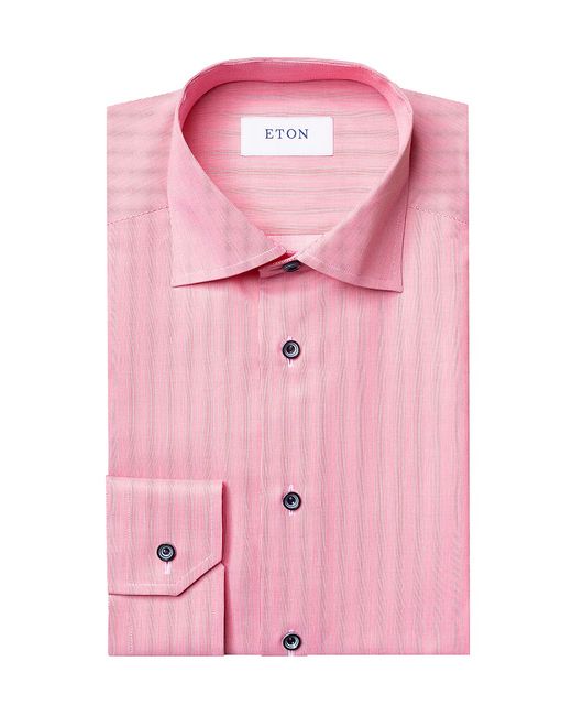 Eton Slim-Fit Textured Twill Dress Shirt