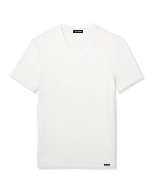 Tom Ford Stretch-Cotton V-Neck T-Shirt