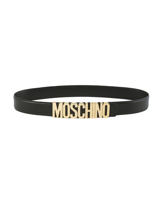 Moschino Logo Leather Belt 58 42