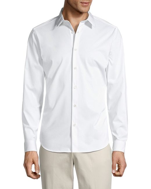 Theory Sylvain Solid Button-Down Shirt