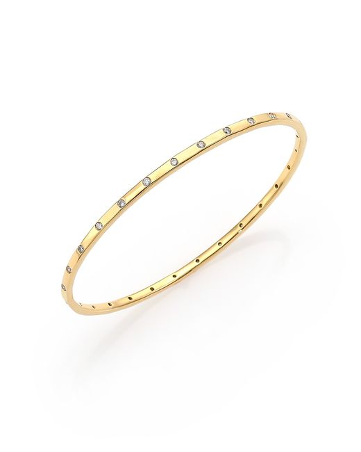 Ippolita Stardust 18K Yellow 28-Diamond Bangle Bracelet