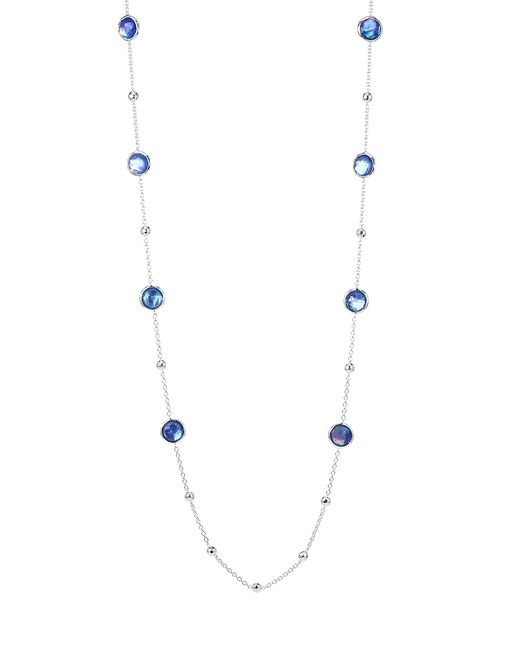 Ippolita Lollipop Sterling Triplet Ball and Stone Multi-Station Necklace