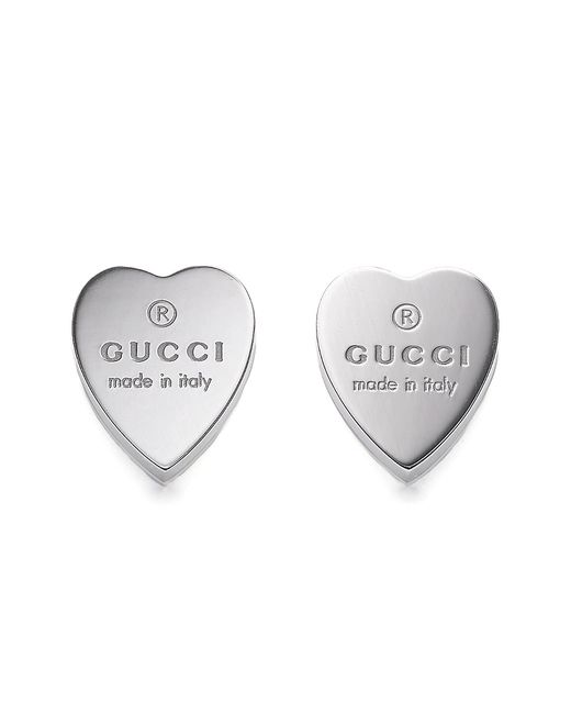 Gucci Sterling Heart Earrings