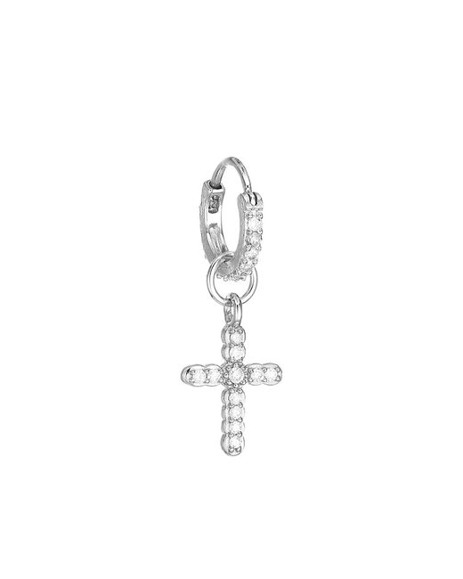 Jude Frances Petites 18K Petite Cross Diamond Single Earring Charm
