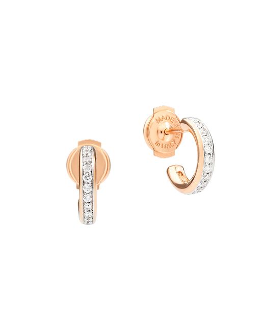 Pomellato Iconica 18K Diamond Hoop Earrings