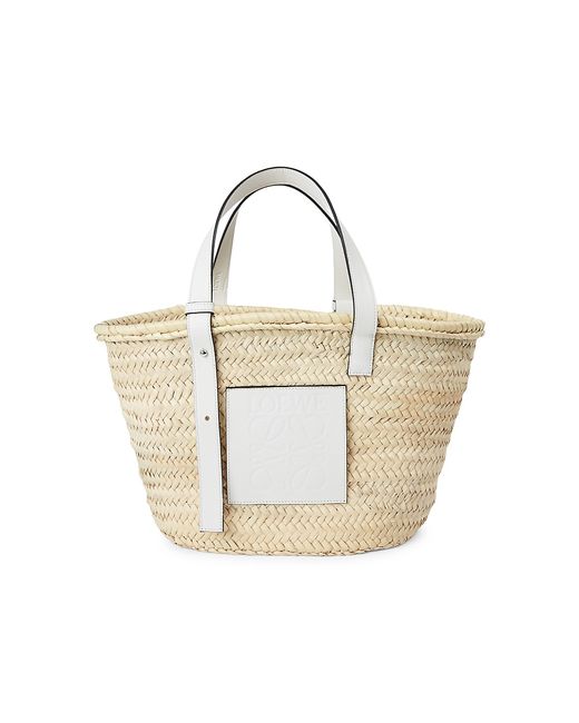 Loewe Leather-Trimmed Basket Bag