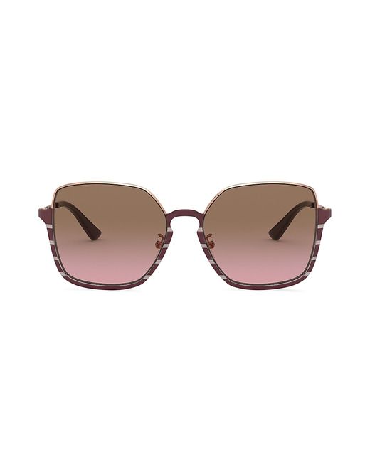 Tory Burch 56MM Rose Goldtone Gradient Sunglasses