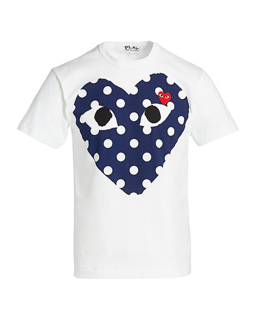 Comme Des Garçons Play Polka Dot Logo T-Shirt