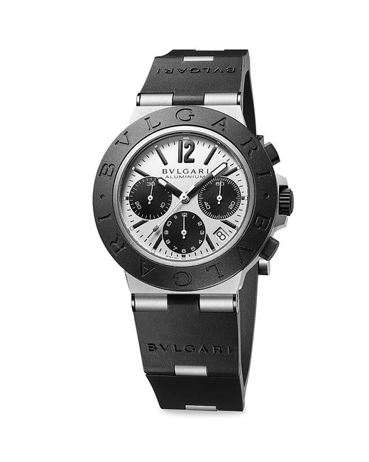 Bvlgari Aluminum Titanium Strap Chronograph Watch