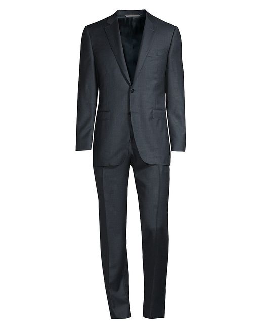 Canali Modern-Fit Micro Print Wool Suit 50 40 R