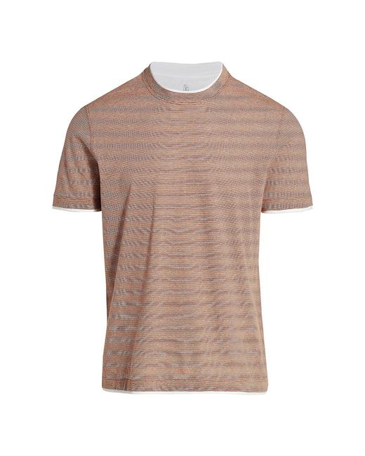 Brunello Cucinelli Fine Stripe T-Shirt 52 42
