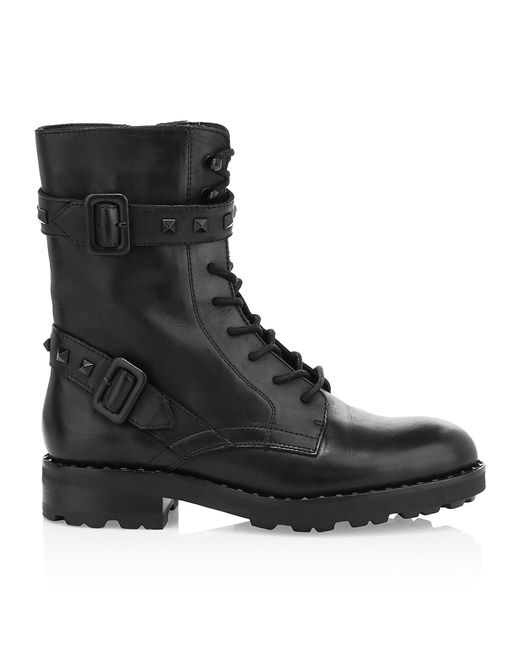 Ash Witch Studded Leather Combat Boots 37 7