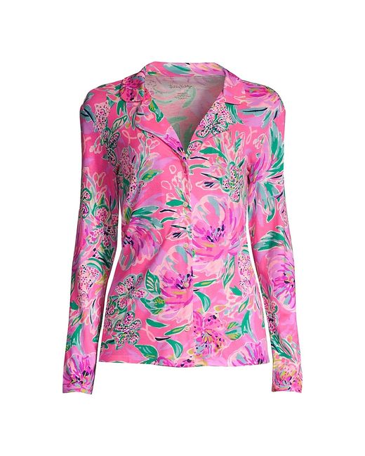 Lilly Pulitzer Floral-Print Knit Pajama Top