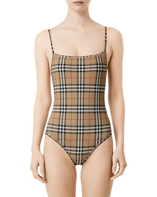 Burberry Archive Plaid One-Piece Swimsuit