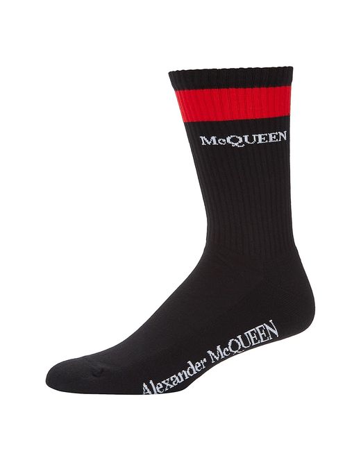 Alexander McQueen Logo Stripe Socks