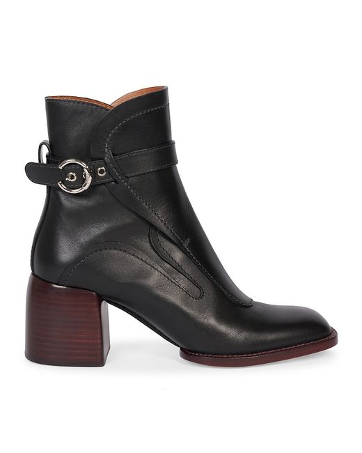Chloé Gaile Harness Leather Ankle Boots 39 9