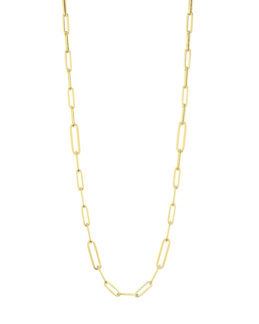 Roberto Coin Designer 18K Yellow Oval-Link Necklace/22 22