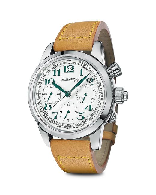 Eberhard Tazio Nuvolari Vanderbilt Cup Stainless Steel Strap Chronograph Watch