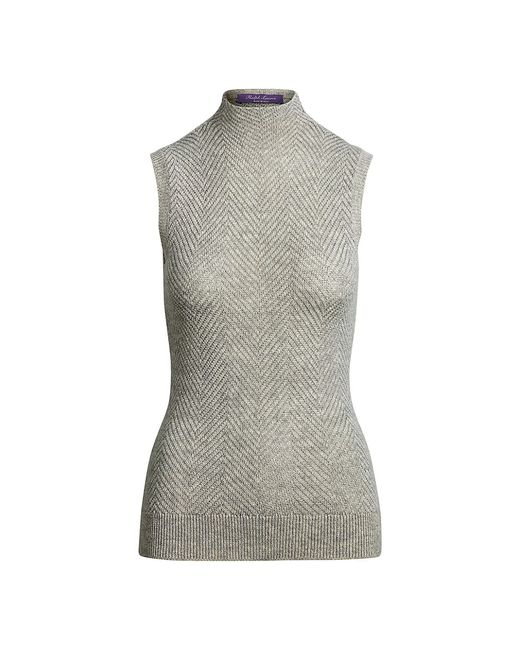 Ralph Lauren Collection Sleeveless Mockneck Sweater