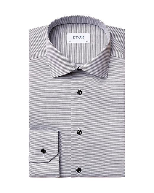 Eton Slim-Fit Textured Solid Dress Shirt