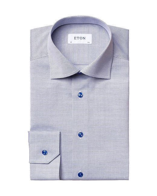 Eton Slim-Fit Textured Solid Dress Shirt