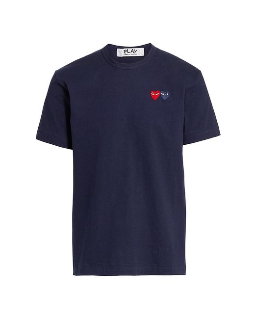 Comme Des Garçons Play Embroidered Heart Patch Tee