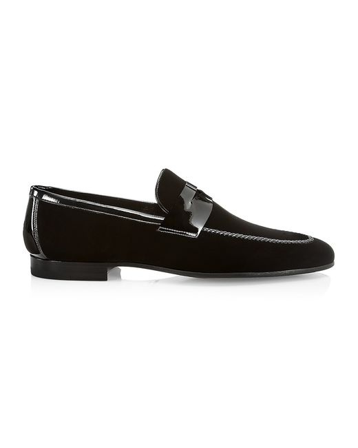 Saks Fifth Avenue COLLECTION Velvet Patent Leather Loafers