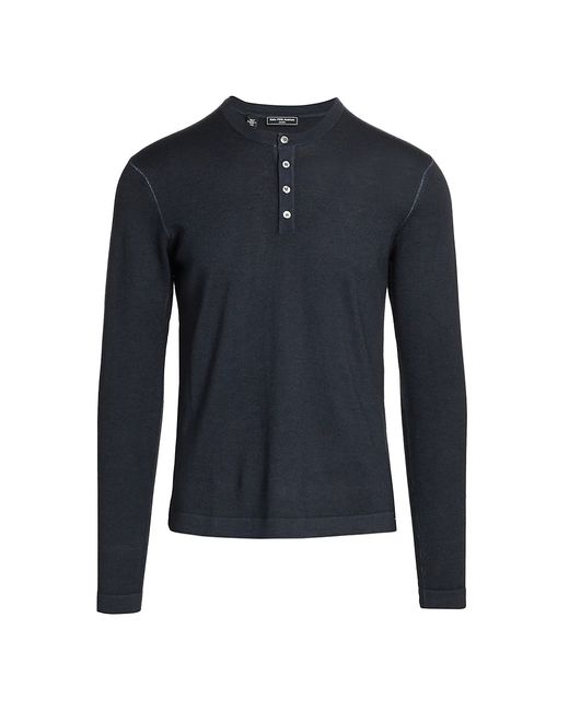 Saks Fifth Avenue COLLECTION Garment Dyed Henley Shirt