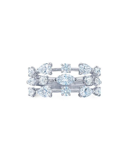 Kwiat Starry Night 18K Diamond 3-Row Ring