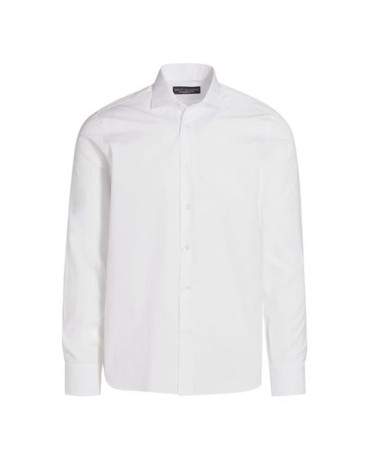 brett johnson Swiss Cotton Button-Down Shirt 43 17