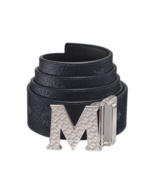 Mcm Claus Reversible Logo Engraved Belt
