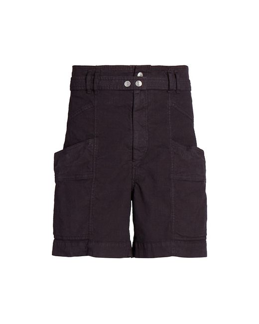 Isabel Marant Effiri Drop-Pocket Belted Shorts