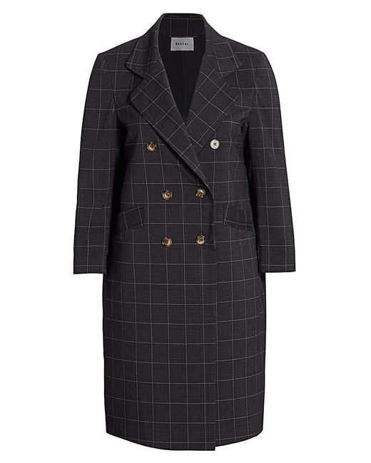 Baacal, Plus Size Carnaby Plaid Davis Double-Breasted Car Coat