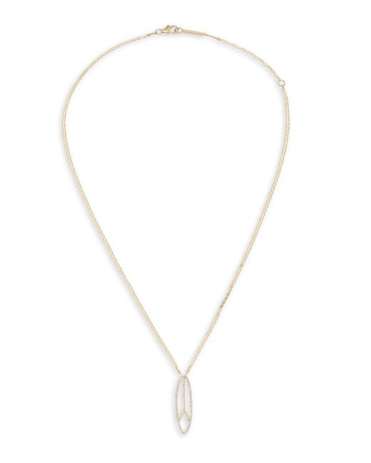 Lana Jewelry Affinity 14K Gold Diamond Peace Pendant Necklace