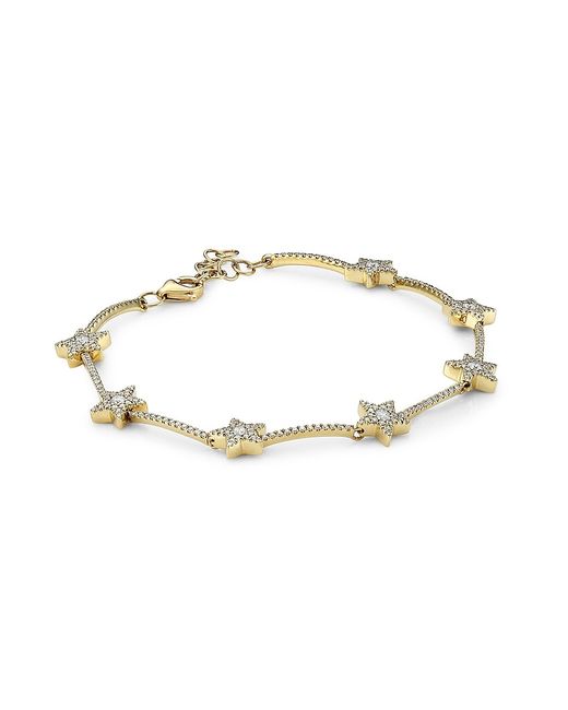 Larsa Marie Mandy 14K Diamond Star Bracelet