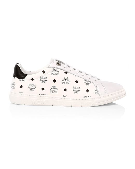 Mcm Terrain Leather Mix Media Derby Sneakers