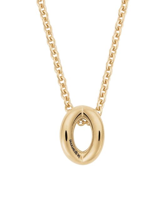Le Gramme 14K Yellow Oval Pendant Necklace