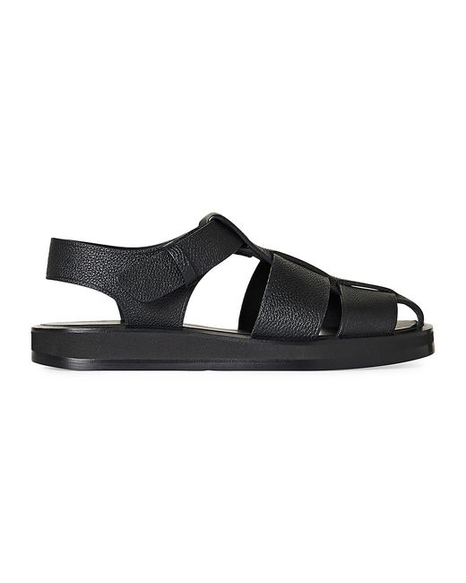 The Row Fisherman Flat Leather Sandals