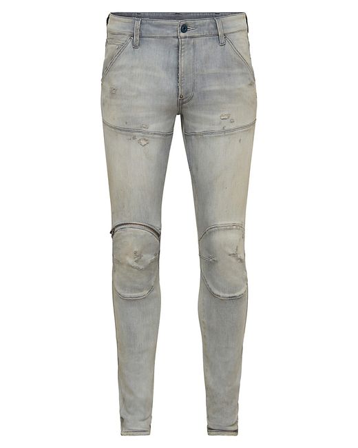 G-Star D-5620 3D Zip Skinny Faded Jeans
